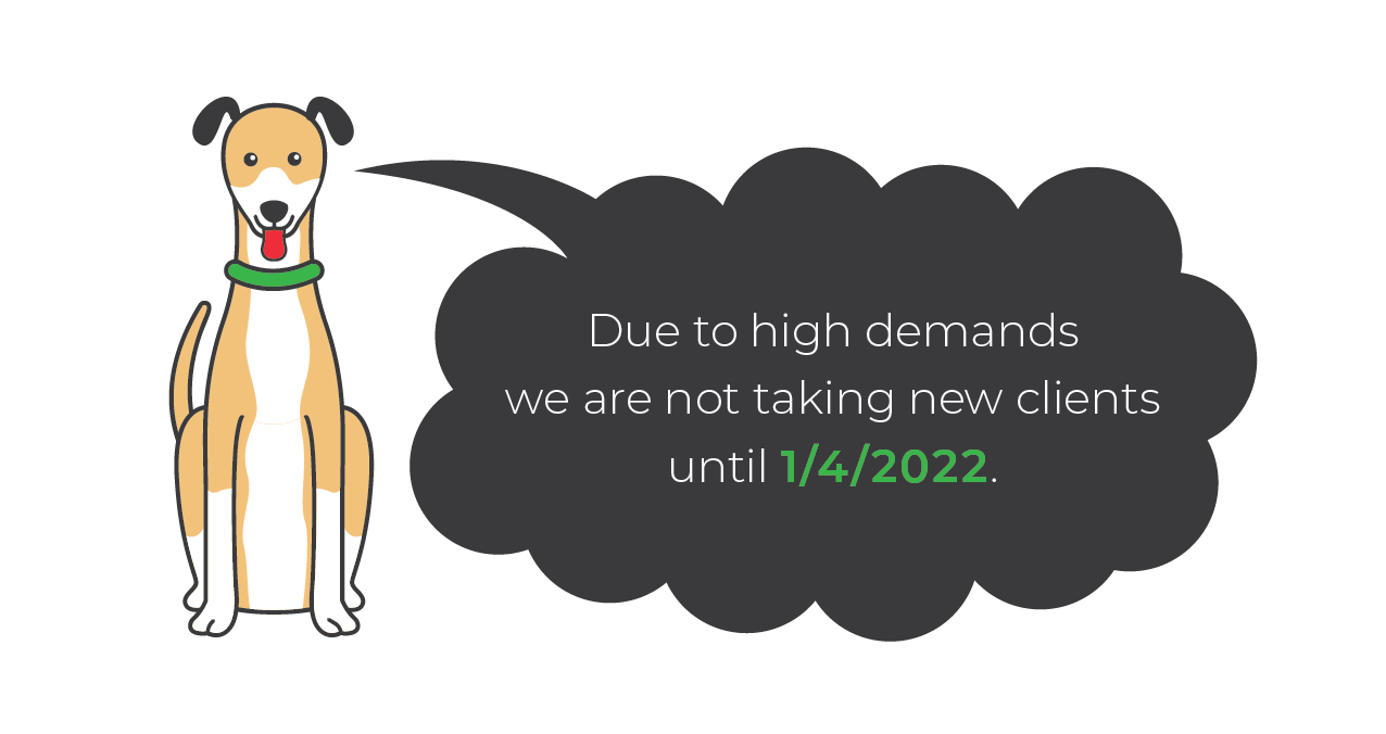 Due to high demands we are not taking new clients until 1/4/2022.